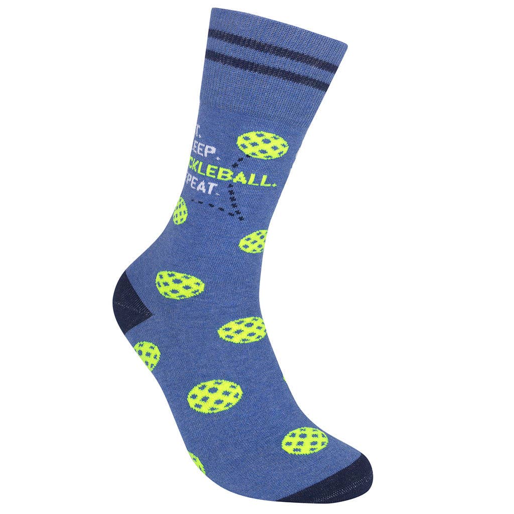 Eat Sleep Pickleball Repeat Socks