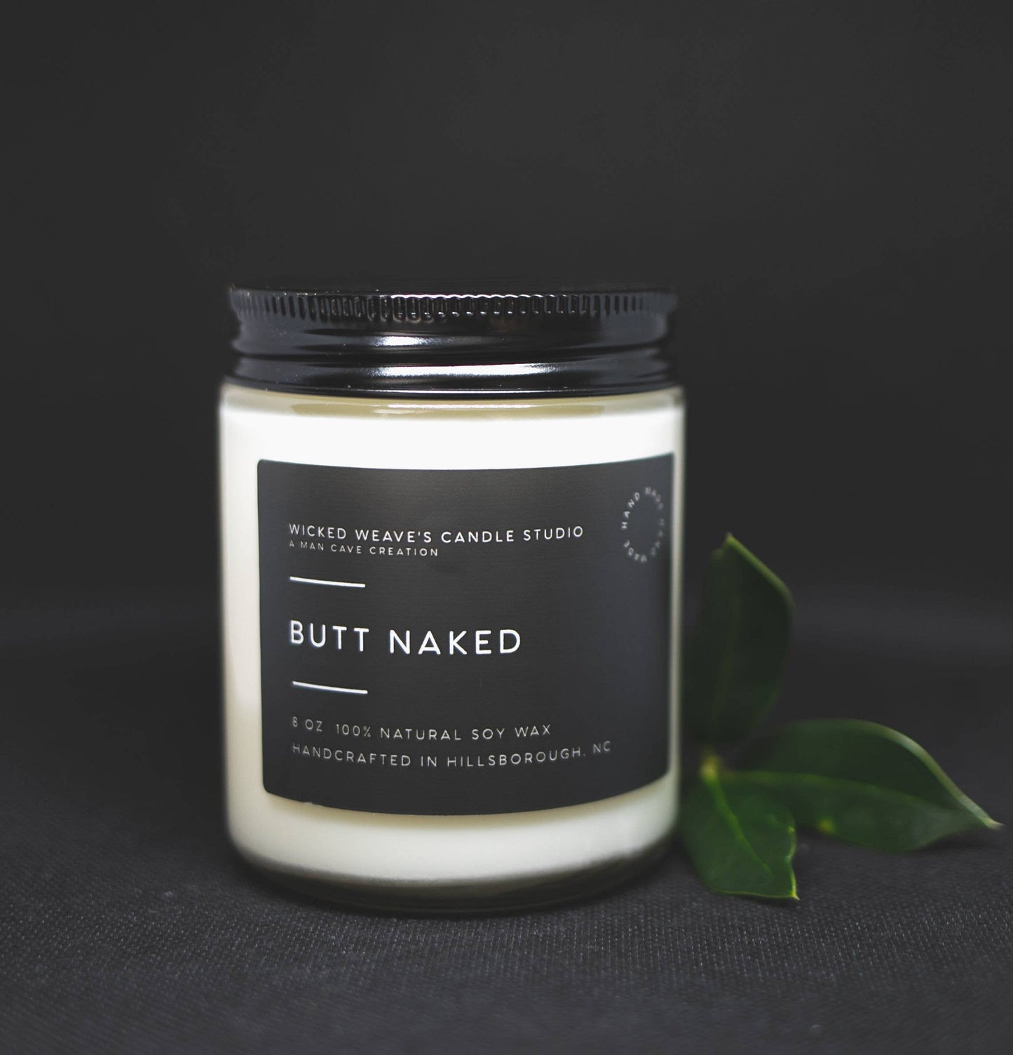 Butt Naked Soy Wax 8 oz Jar Candle