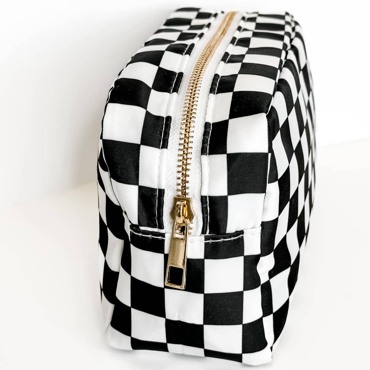 Black and White Checkered Bags: Medium