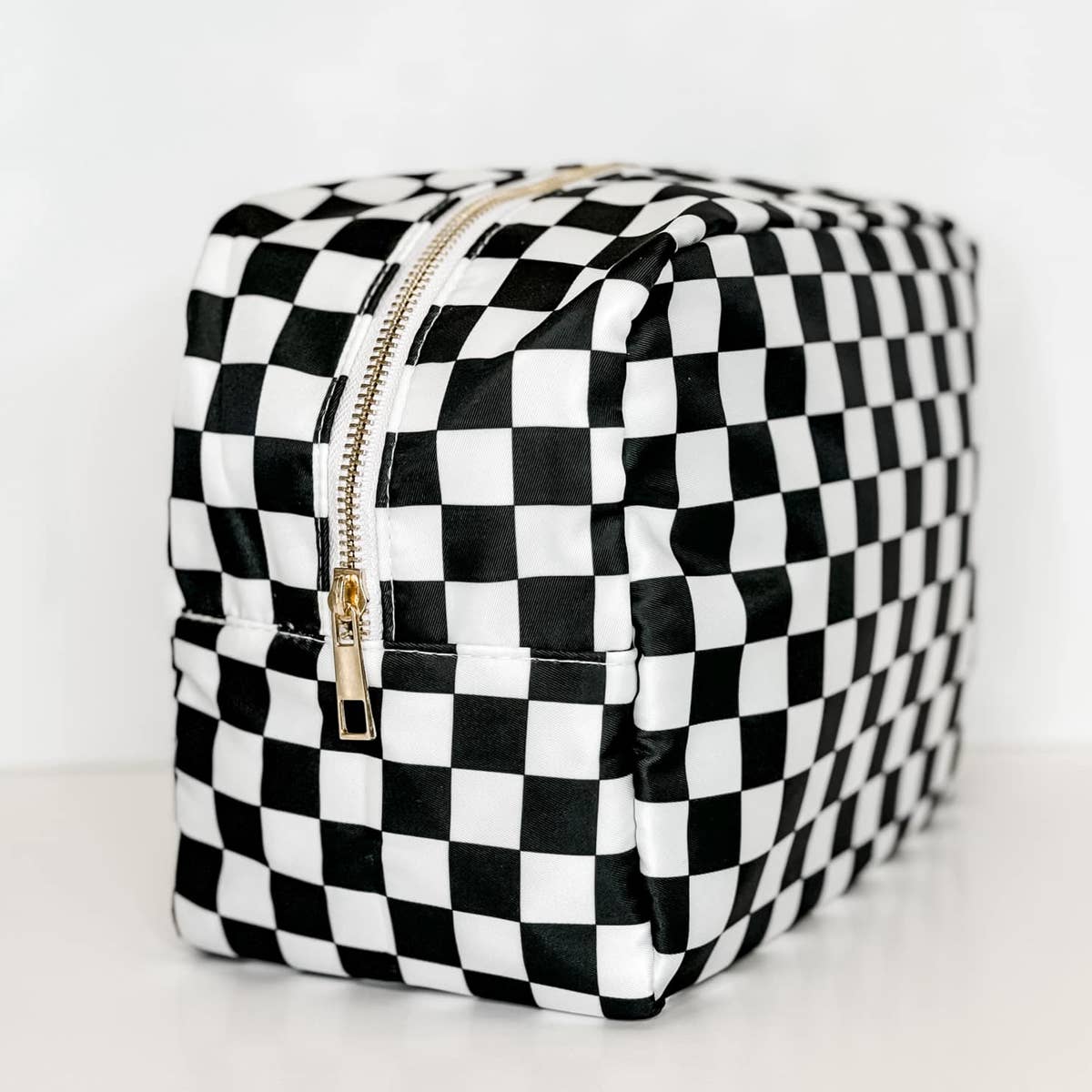 Black and White Checkered Bags: Medium