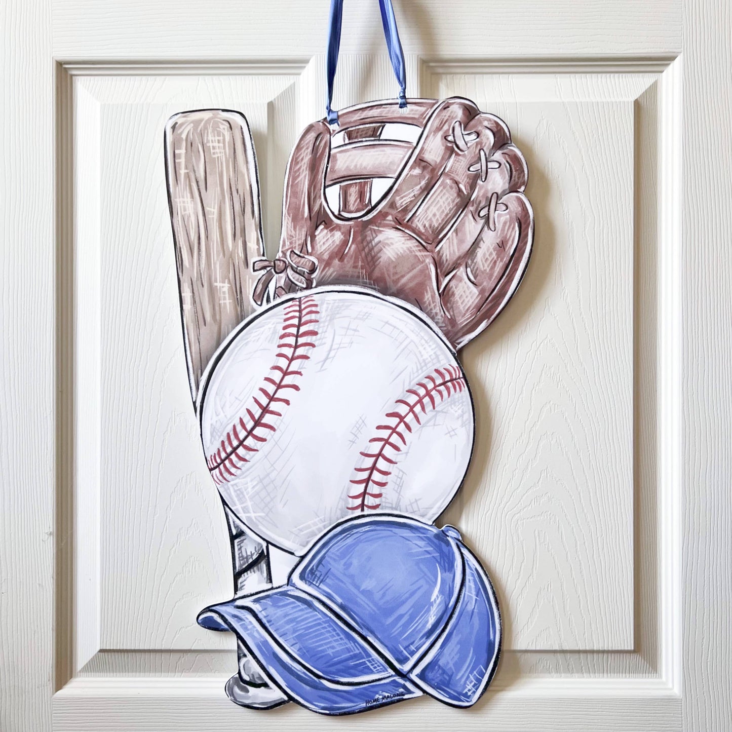 Play Ball Baseball Door Hanger