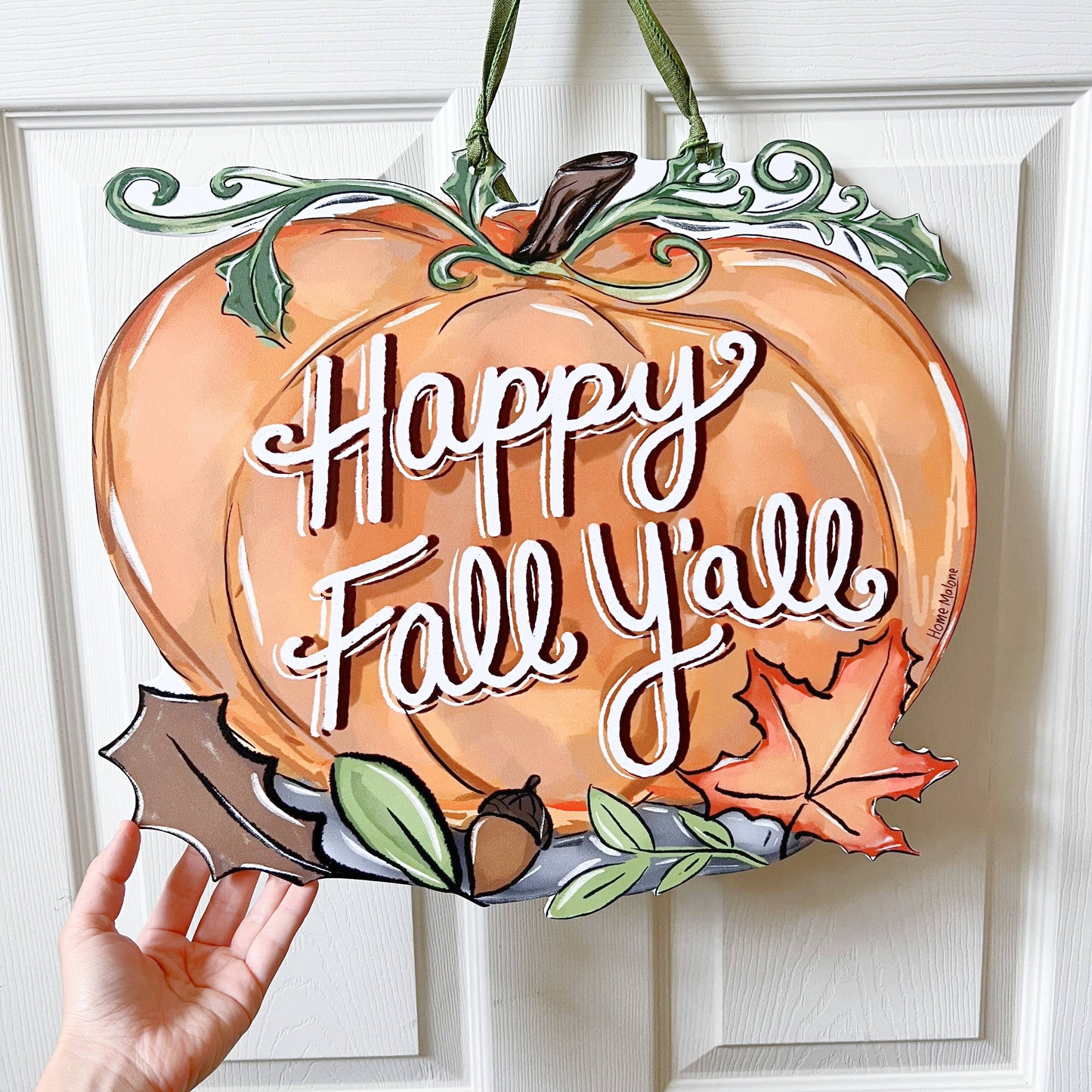 Fall Y'all Pumpkin Door Hanger