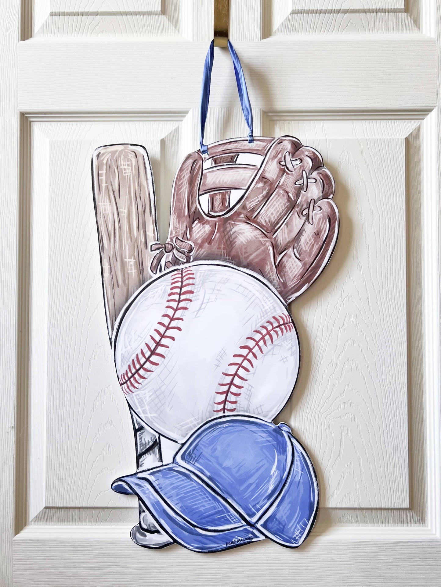 Play Ball Baseball Door Hanger