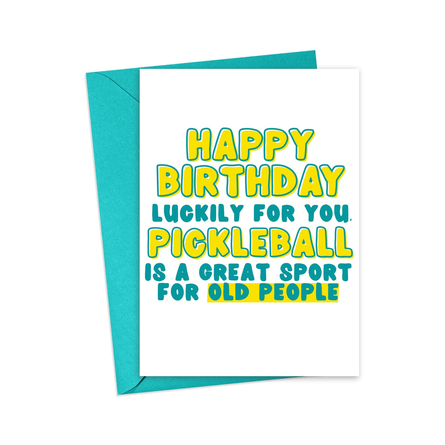 Pickleball Birthday Card