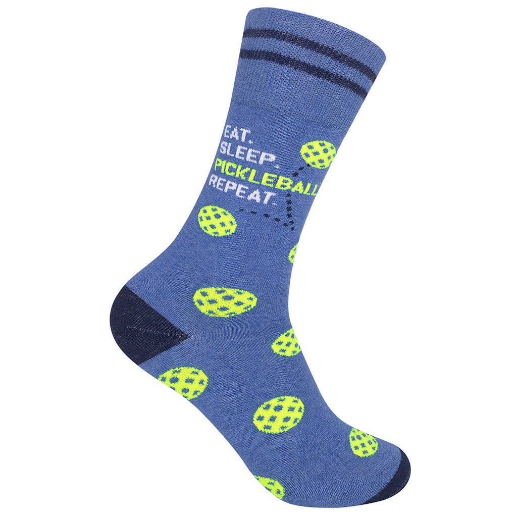 Eat Sleep Pickleball Repeat Socks