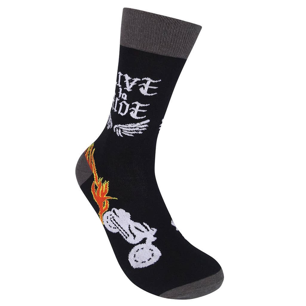 Live To Ride Motorcycle Socks