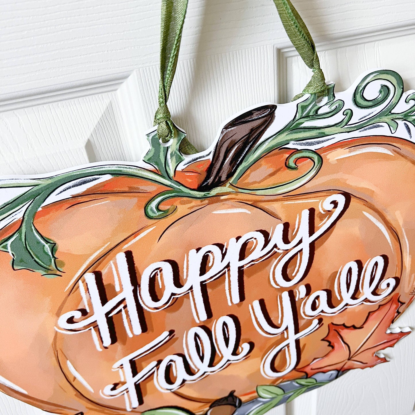 Fall Y'all Pumpkin Door Hanger