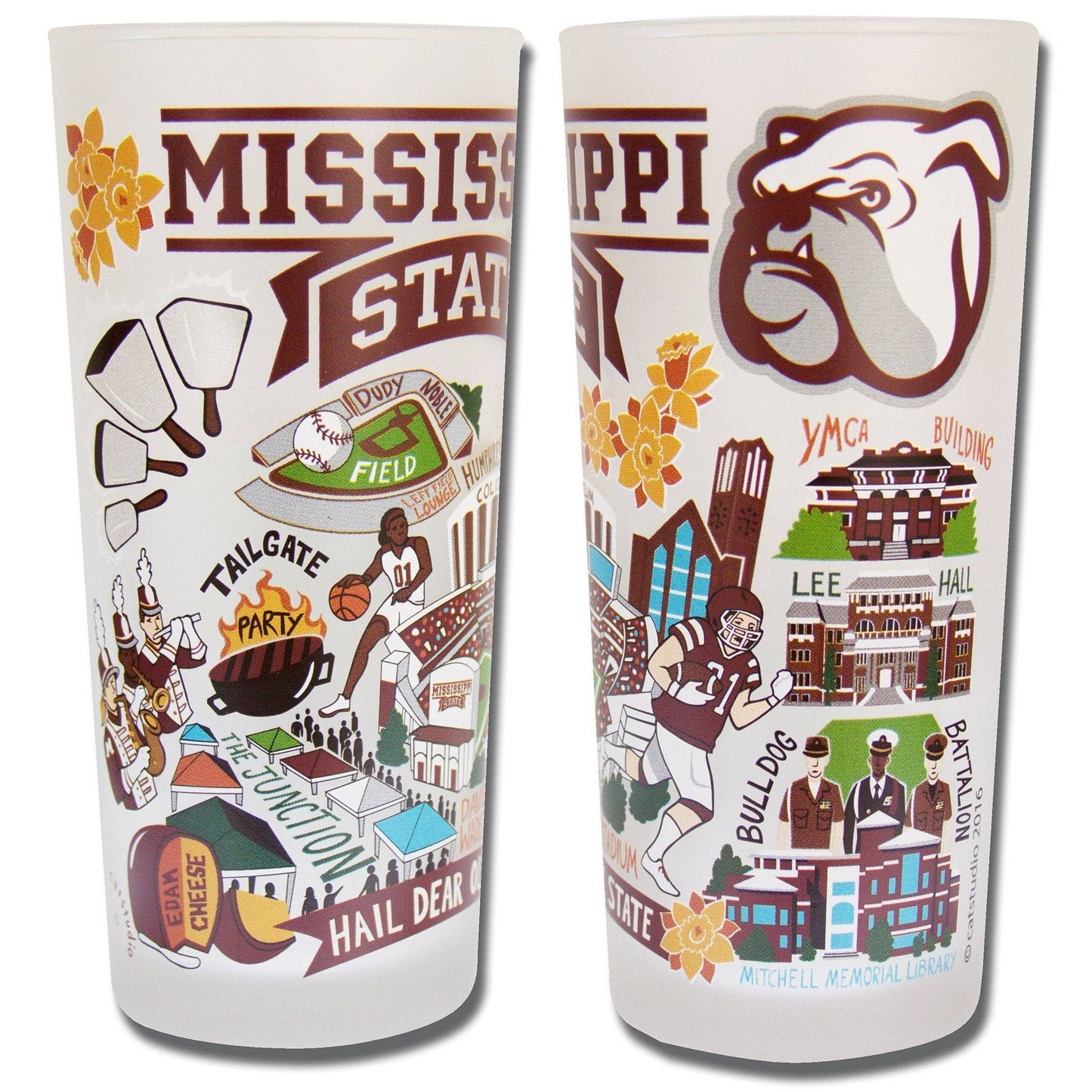 Mississippi State University Collegiate Drinking Glass