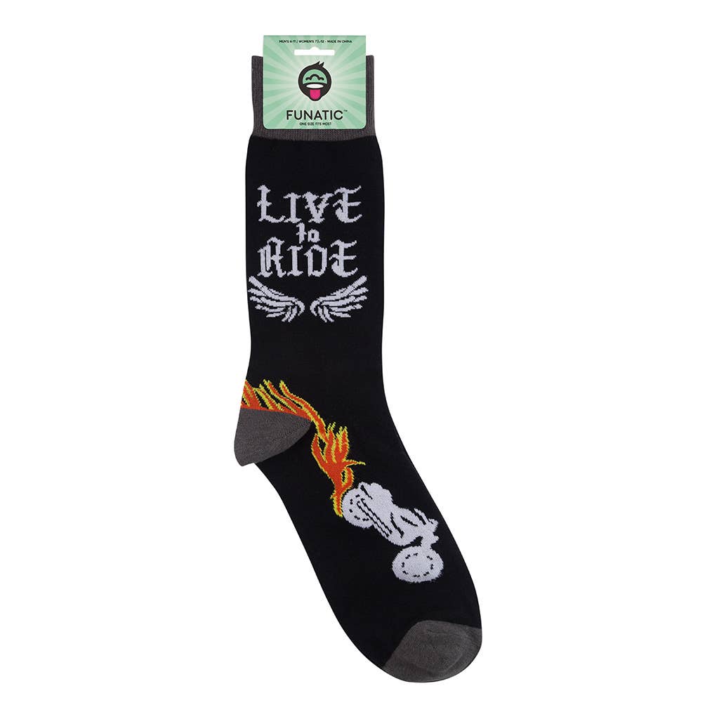 Live To Ride Motorcycle Socks