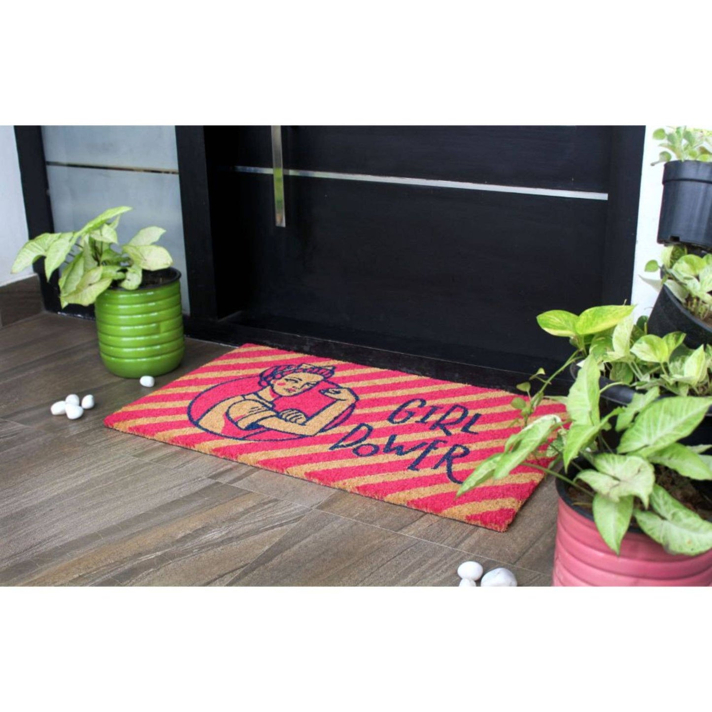 Girl Power Coir Doormat