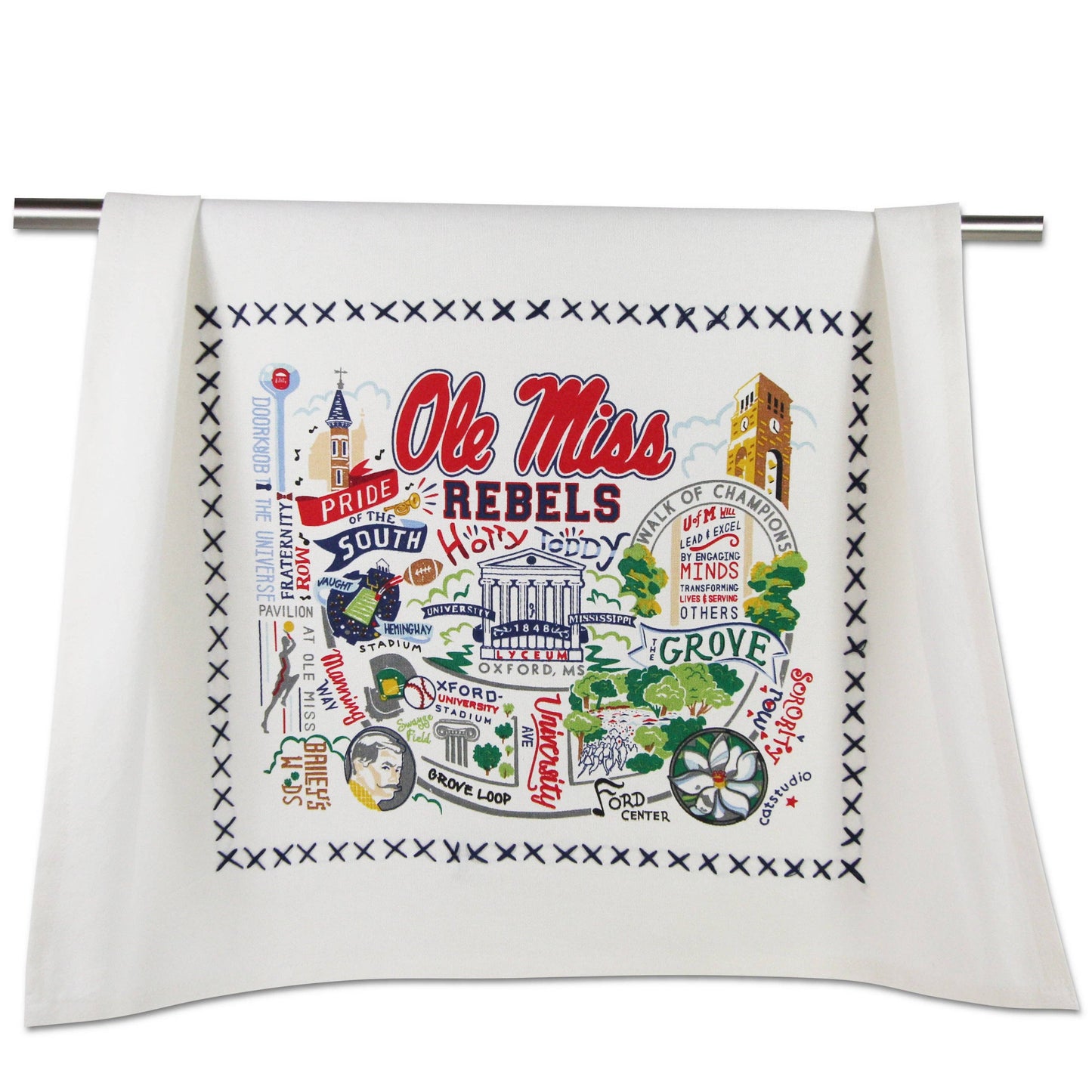 Ole Miss Collegiate Dish Towel