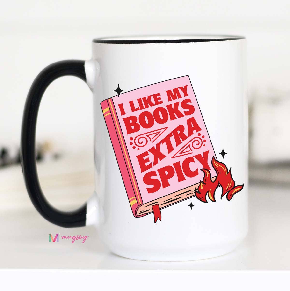 I Like my Books Extra Spicy Coffee Mug