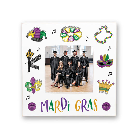 Mardi Gras square frame