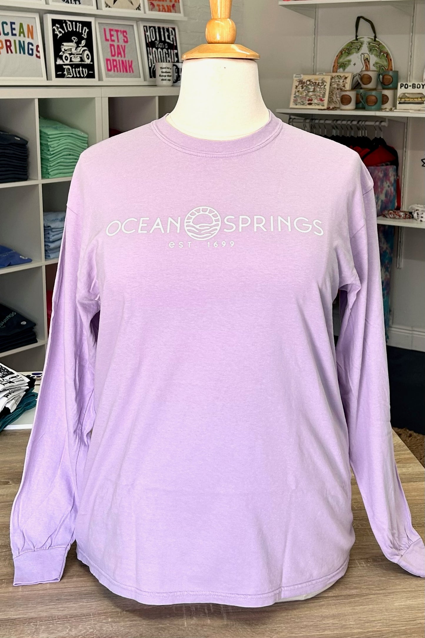 OS Sun Logo L/S Tee - Orchid