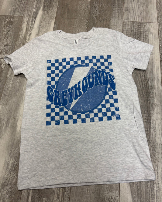 Checkered Greyhound tee {YOUTH}