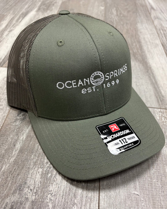 Ocean Springs Trucker hat - Loden