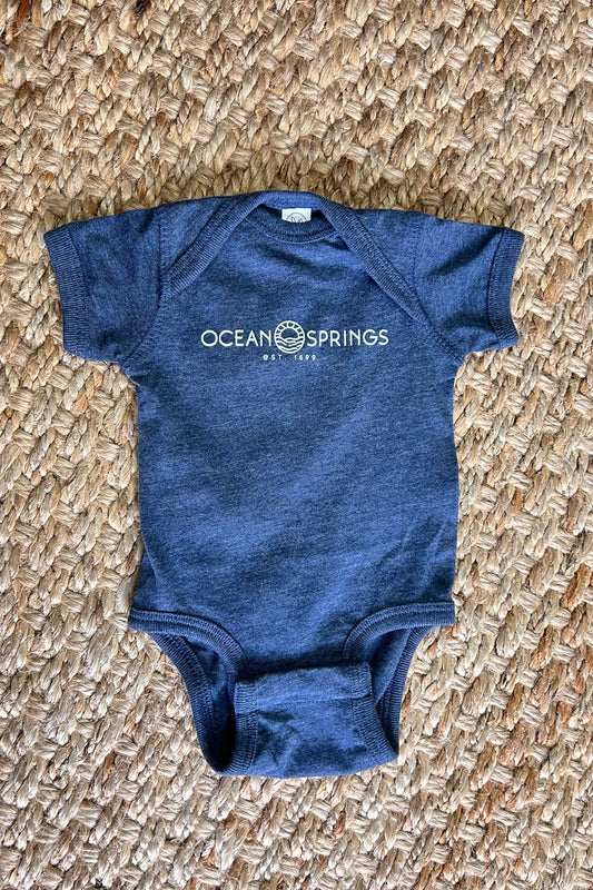 OS Sun Logo Onesie - Denim