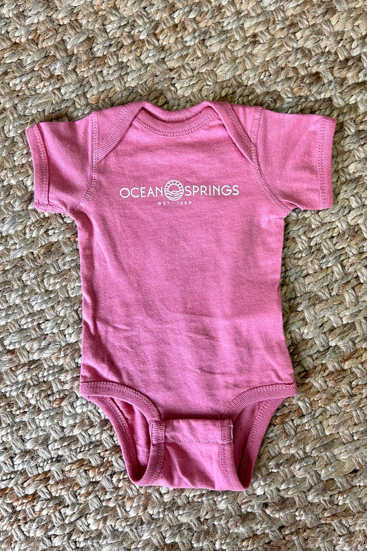 OS Sun Logo Onesie - Mauve