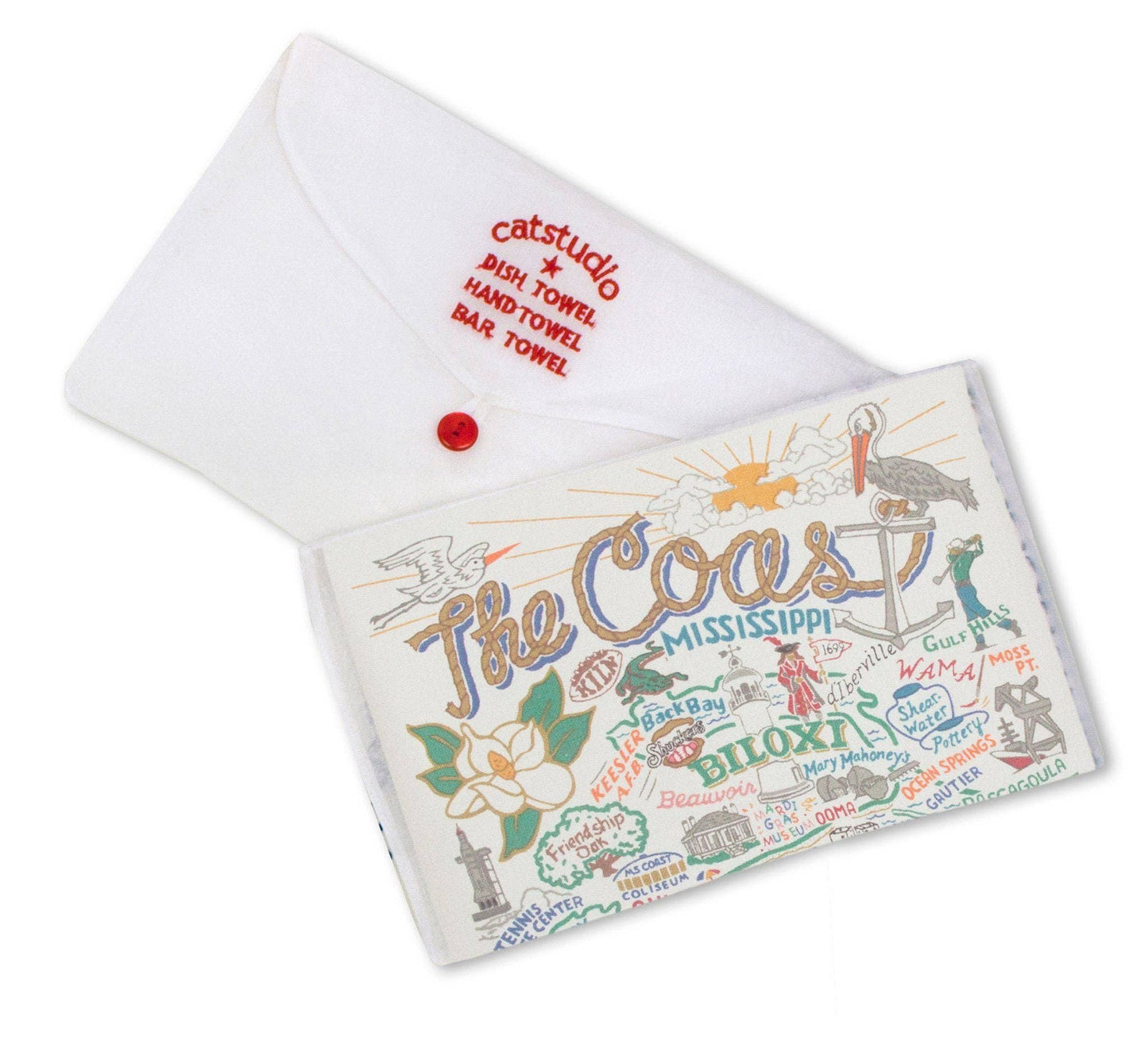 Mississippi Coast Dish Towel