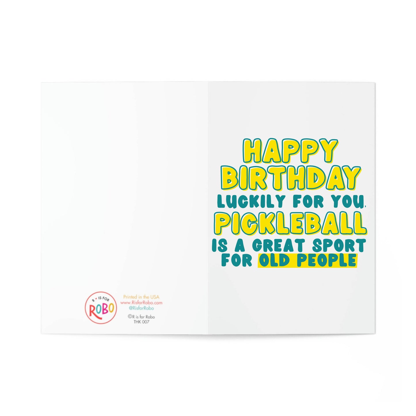 Pickleball Birthday Card