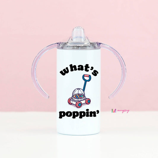 What's Poppin Kids Stainless Steel Travel Cup