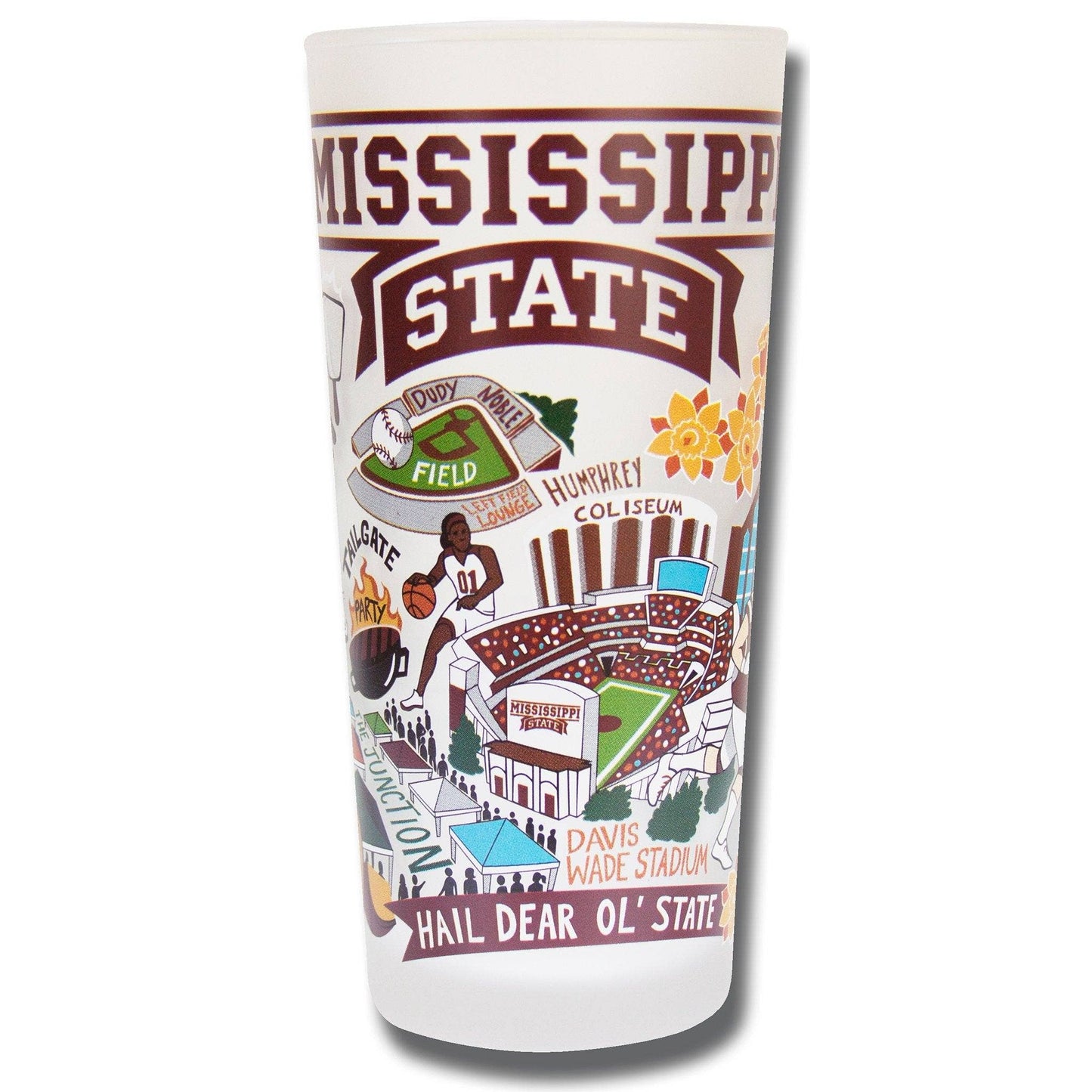 Mississippi State University Collegiate Drinking Glass