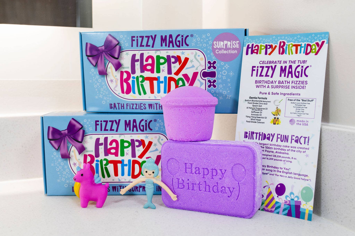 Unicorn & Mermaid Surprise Bath Bomb Birthday Box