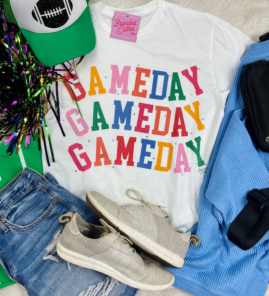 Curved Colorful Gameday Tee