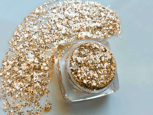 Gold Champagne Sparkle Face and Body Glitter