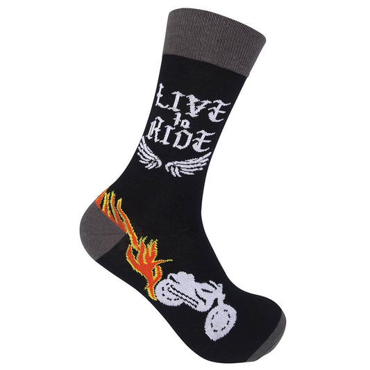 Live To Ride Motorcycle Socks