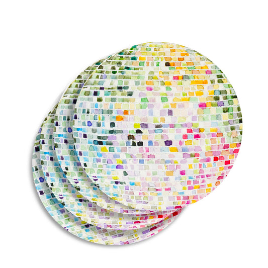 Ceramic Disco Ball Coaster Pack