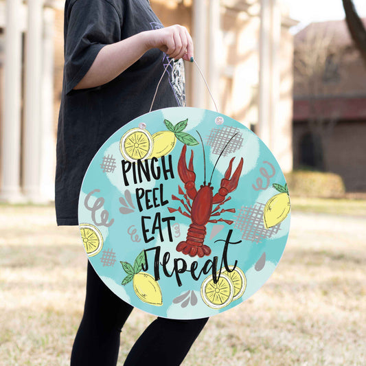 Pinch Peel Eat Door Hanger