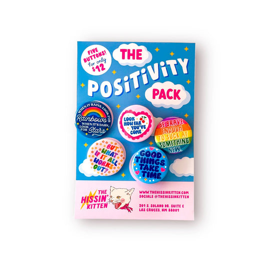 The Positivity Pack Buttons