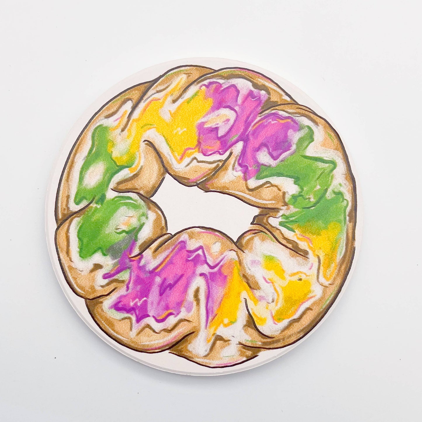 King Cake Coaster