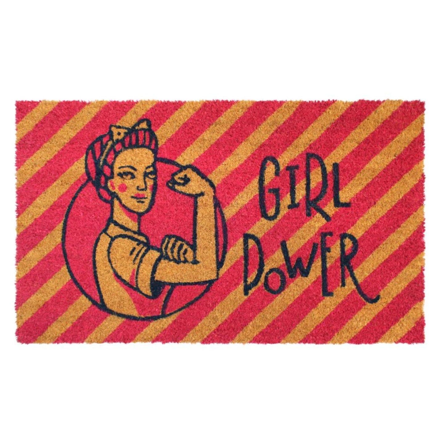 Girl Power Coir Doormat