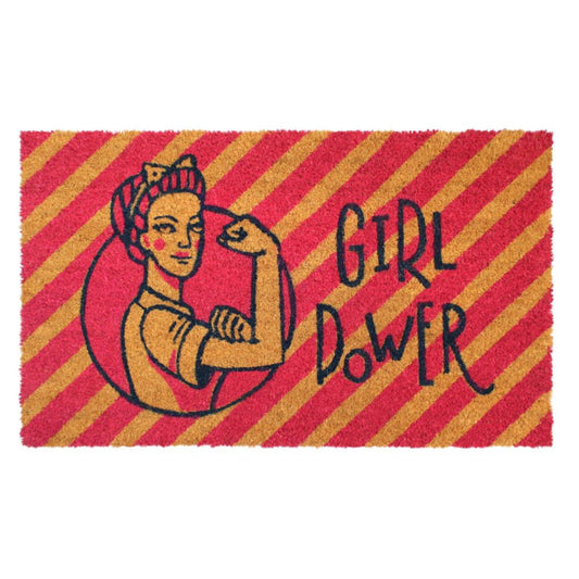 Girl Power Coir Doormat