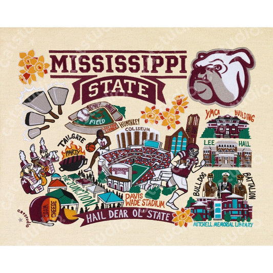 Mississippi State University Collegiate Fine Art Print