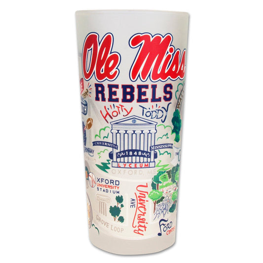 Ole Miss Collegiate Drinking Glass