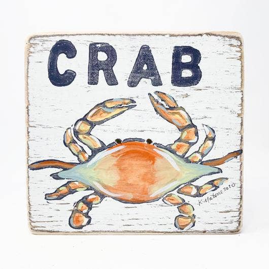 Crab Wood Sign