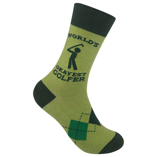 World's Okayest Golfer Socks