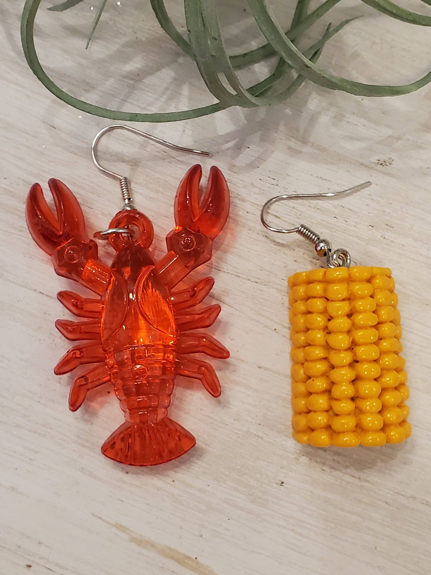 Crawfish & Corn Earrings