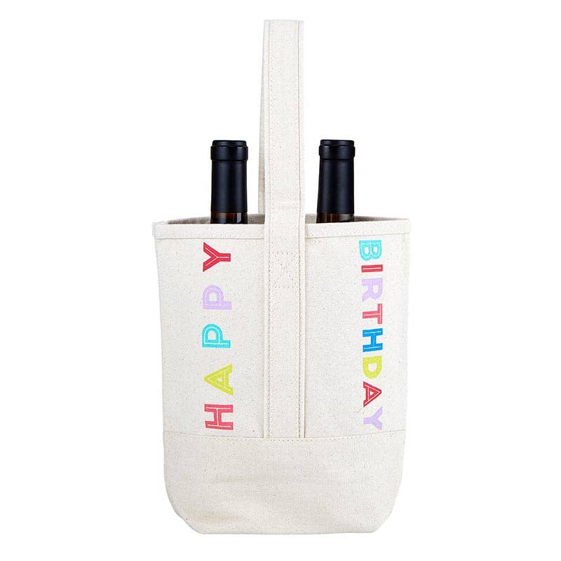 Happy Birthday Wine Tote